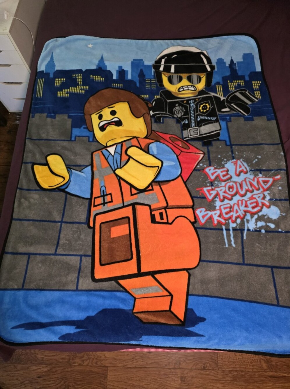 Lego Movie Fleece Blanket 44 X 57 Inches Soft  Throw